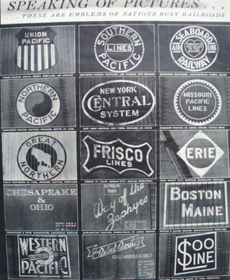 Emblems of Railroads Article 1944