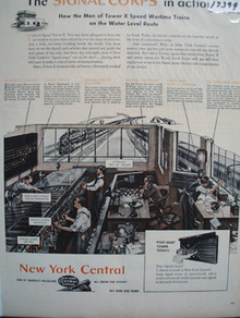 New York Central RR Signal Corps in Action Ad 1944