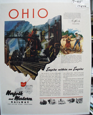 Norfolk & Western Railway Ad 1945