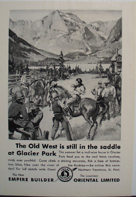 Oriental Limited Old West Ad 1931