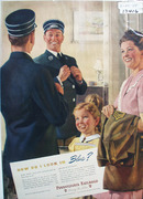 Pennsylvania RR Look in Blue Ad 1945