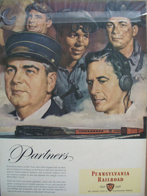 Pennsylvania Railroad Working Partners Ad 1946