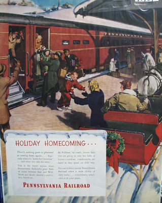Pennsylvania RR Christmas Ad 1948