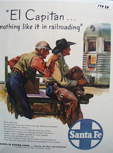 Santa Fe RR Nothing Like It Ad 1947