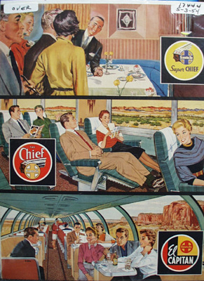 Santa Fe RR Which One Ad 1954