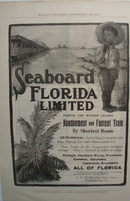 Seaboard Florida Ltd. RR Fastest Train Ad 1930's