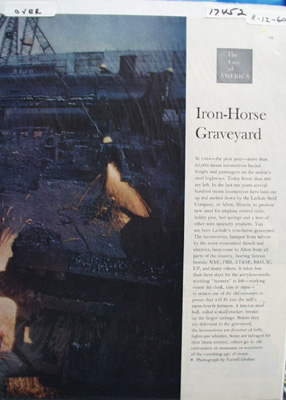 Iron Horse Graveyard Article 1960