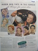 Pond's Face Powder Hidden Skin Ad 1935