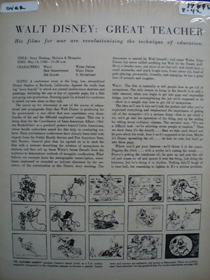 Walt Disney Malaria & Mosquito Film 1942
