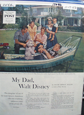 My Dad, Walt Disney Article 1956