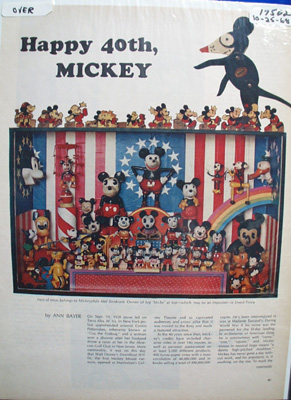 Disney's Happy 40th Mickey Article 1968