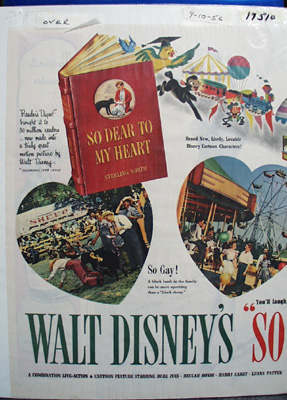 Disney So Dear To My Heart Movie Ad 1956