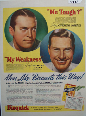 Bisquick & Richard Arlen Ad 1939