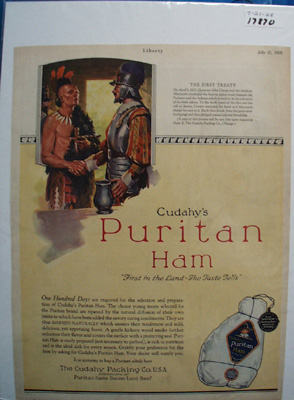 Cudahy Ham & First Treaty Ad 1928