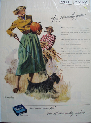 Kotex Personally Yours Ad 1949