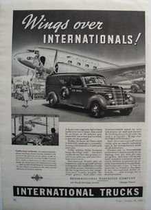 International Trucks Wings Over Ad 1939