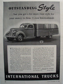International Trucks Outstanding Style Ad 1939
