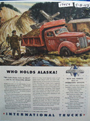 International Who Holds Alaska Ad 1943