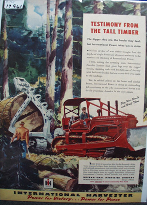 International Tall Timber Ad 1943