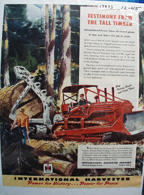 International Tall Timber Ad 1943