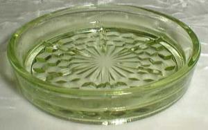 Jeannette Cubist Coaster in Green