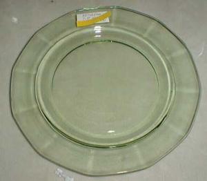 Fostoria Fairfax Salad Plate, Green