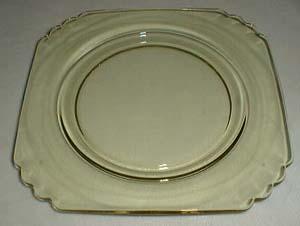 Fostoria Mayfair in Yellow Salad Plate