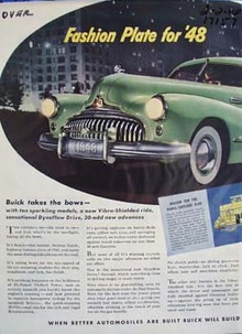 Buick fashion plate for 48. Ad was published 2/2/48.