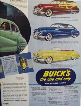 Buick fashion plate for 48. Ad was published 2/2/48.