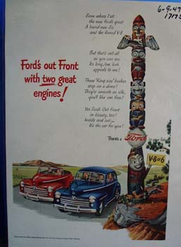Fords out front with two great engines. Ad