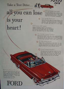 Ford all you can lose is you heart. Ad