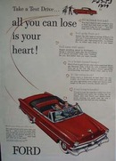 Ford all you can lose is you heart. Ad