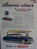 Hudson the car you step down into. Ad