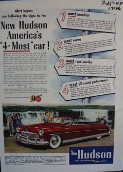 Hudson Americas 4-most car. Ad