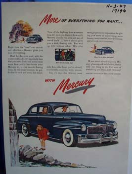 Mercury more of everything you want. Ad
