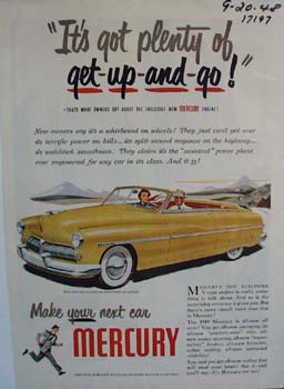 Mercury has plenty of get-up and-go. Ad