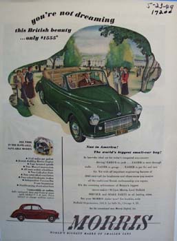 Morris worlds biggest smaller-car buy. Ad