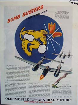 Oldsmobile bomb busters of the AAF. Ad