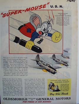Oldsmobile Super-Mouse U.S.N. Ad