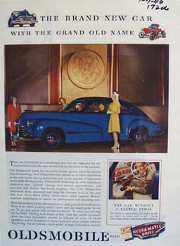 Oldsmobile brand new car with the grand old name. Ad