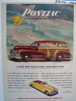Pontiac finest of the famous silver streaks. Ad