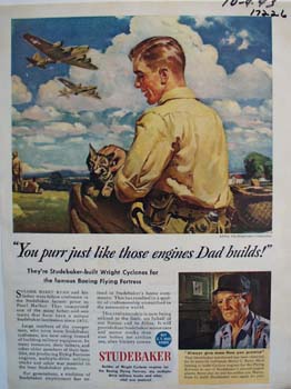 Studebaker you purr just like those engines Dad builds. Ad