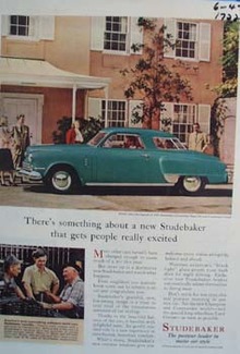 Studebaker something about them gets people excited. Ad