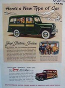 Jeep Station Sedan a new type of car. Ad
