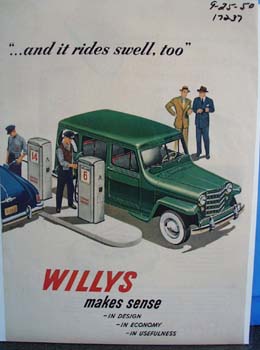 Willys makes sense and it rides swell, too. Ad