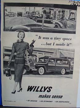 Willys makes sense. Ad was published 11/6/50