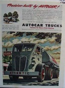 Autocar trucks famous for heavy-duty hauling. Ad