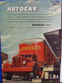 Autocar engineered for heavy duty. Ad