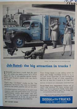 Dodge the big attraction in trucks. Ad