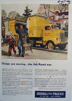 Dodge jobs rated trucks fit the job and last longer. Ad